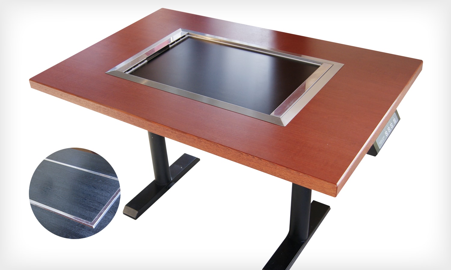 お引き取り鉄板　テーブル　お好み焼き　　プロパン　ガス　業務用　120×80×30