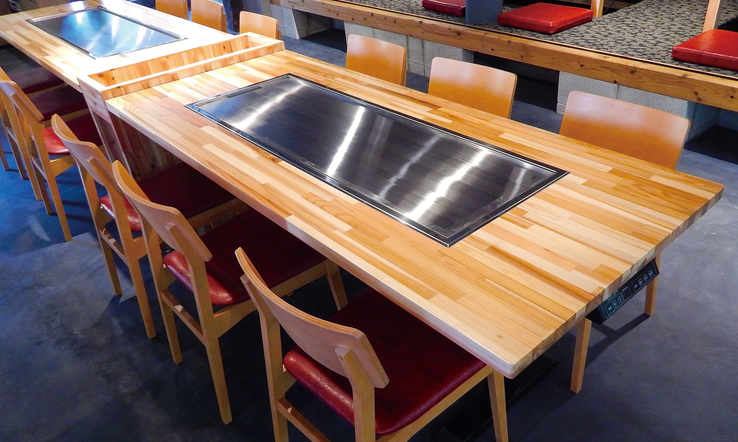 業務用お好み焼き鉄板テーブル - センターテーブル