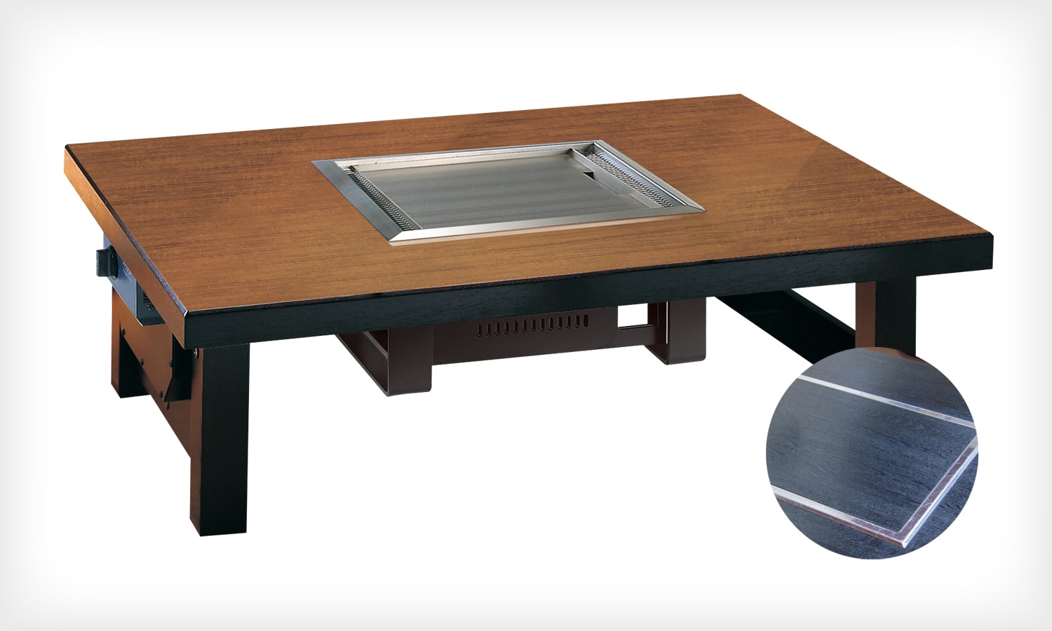 鉄板焼き テーブル お好み焼き LPガス 6人 座卓 - センターテーブル
