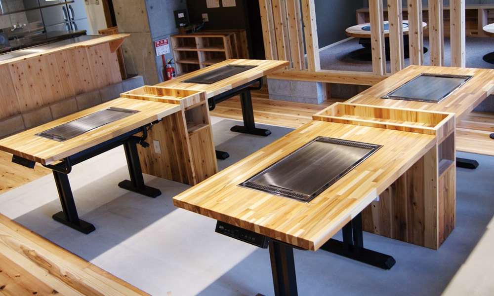 お好み焼き 鉄板 テーブル ステンレス鉄板 - テーブル用品